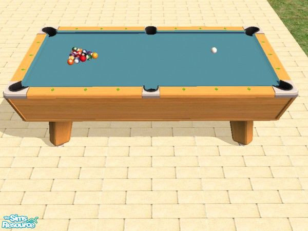 Sims 2 — 21 Corner Pocket Pool Table Felts by dddrake — Refelt your tables in 21 colors sure to please.