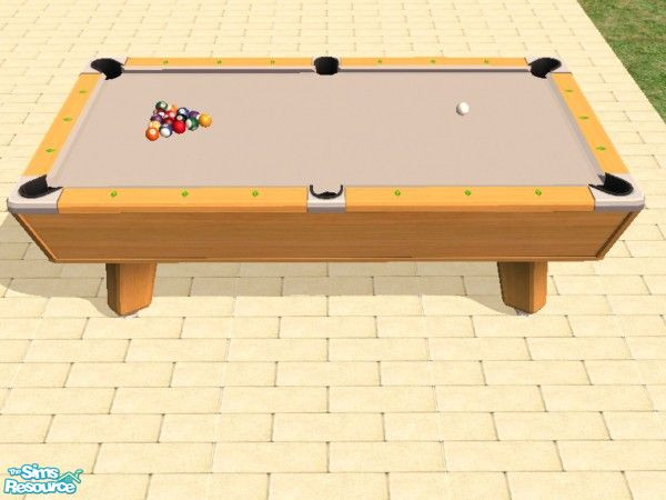 Sims 2 — 21 Corner Pocket Pool Table Felts by dddrake — Refelt your tables in 21 colors sure to please.