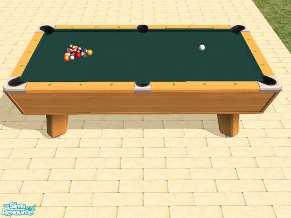 Sims 2 — 21 Corner Pocket Pool Table Felts by dddrake — Refelt your tables in 21 colors sure to please.