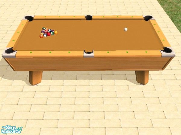 Sims 2 — 21 Corner Pocket Pool Table Felts by dddrake — Refelt your tables in 21 colors sure to please.