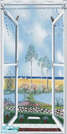 Sims 2 — Window Frame by The_Unicorn — A fake entrance to your garden, Or just for deco...