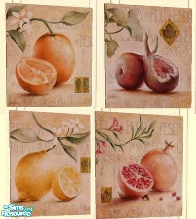 Sims 2 — Fruits from Claudia Ancilotti by sisterofchaos — Thx to Nanshi_Nibble for allowing recolors! :) You need the