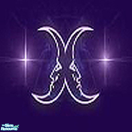 Sims 2 — Moon duet floor by pixielusion — A beautiful floor featuring two moons back to back in royal purple.