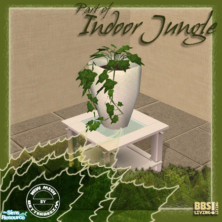 Sims 2 — Indoor Jungle set, Hedera plant by BetterbeSim — Hedera plant in large pot. New mesh by BetterbeSim. You may