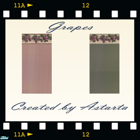 Sims 2 — Grapes by Astarta — Grape Kitchen set.