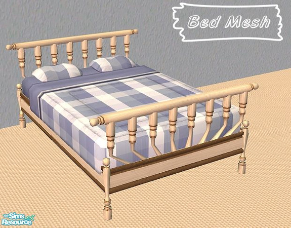Sims 2 — Let's go to bed honey - New bed mesh 8 by Bitzybus — Bed no 8. Total polygons for this object: 4160 Total