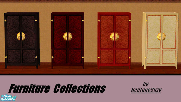 Sims 2 — NSC Dresser set by Neptunesuzy — Set of four attractive dressers in different wood colors! Enjoy!
