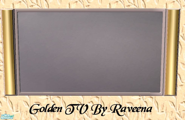 Sims 2 — Golden TV by Raveena — Part of the Golden family room.