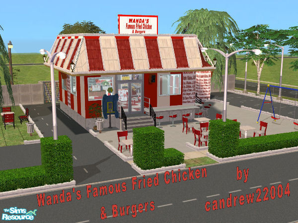 Sims 2 — Wanda's Famous Fried Chicken by candrew22004 — I thought it might be a hoot...so here it is..Wanda's fast food