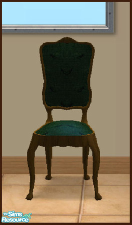 Sims 2 — Elegant Dining Chair Frame by SSilver — Part of my Elegant Dining Set. This is for the frame only.