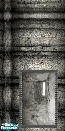 Sims 2 — roundedcement_wall_smalltunnel by slinki — rounded cement_wall_ small tunnel Rounded cement walls set of 4 Made