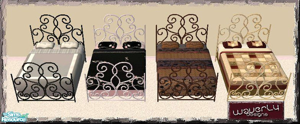 Sims 2 — Bed 14 by Waverly — This exquisite frame will make you the envy of all your neighbors. The frame is based on an