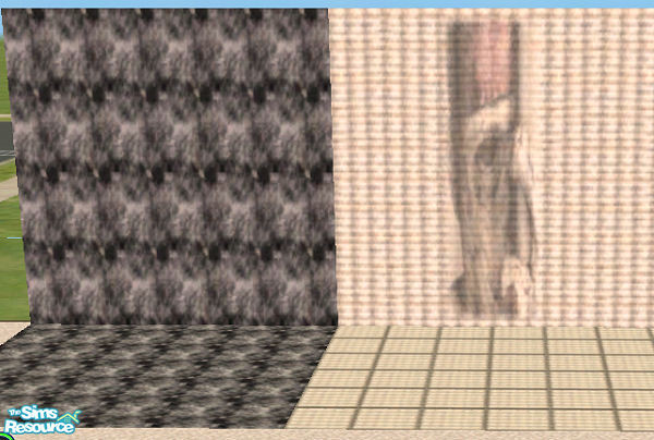 Sims 2 — Wicked World Walls Set by slinki — wicked world wall set 3 wall coverings and 2 Floor tile made especially for