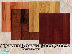 Sims 2 — Country Kitchen Wood Floors by drewsoltesz — Four hardwood floors to decorate your country kitchen, or any room