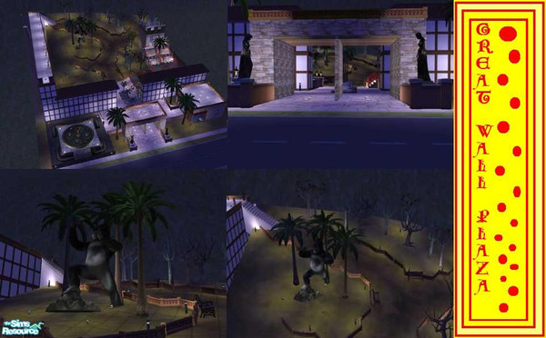 Sims 2 — Great Wall Plaza by pilipinoka — The last part of the great wall. 