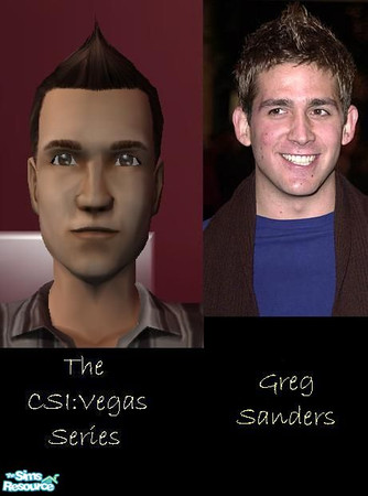 Sims 2 — Greg Sanders by SaraSidel — From my CSI:Vegas Series, Greg Sanders, Lab technician turned field agent. Played by