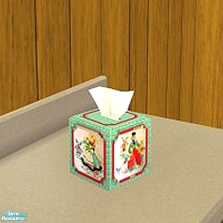 Sims 2 — Dutch tissue box by Raveena — You need Windkeeper's tissue box mesh for this object to work in the game. Click