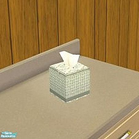 Sims 2 — Green Texture tissue box by Raveena — You need Windkeeper's tissue box mesh for this object to work in the game.