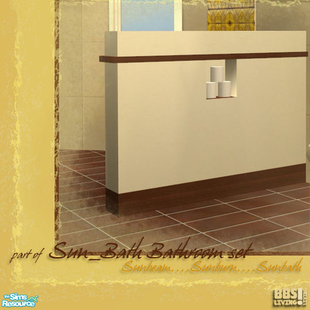 Sims 2 — Sun_Bath Bathroomset, Roomdivider by BetterbeSim — Bathing to the Full. Sunbeam, Sunbath, a warm and sunny