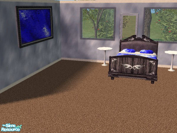 Sims 2 — The Modernist Bedroom by simmyfan2852 — The modernist bedroom: chrome and modern colors, perfect for sleeping in