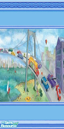 Sims 2 — The Townies 3 by Lorah — The Busy Little Townies done in sky-blue is for the little traveler in the family.