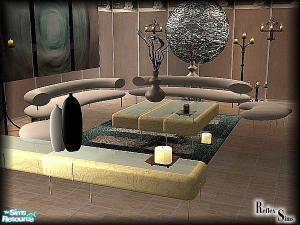 Sims 2 — ZimbardoSilver Recol by Reflexionistin — This is a Recol of my ZimbardoSet. It includes a sofa, a chair, table,