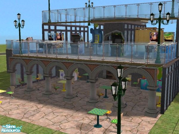 Sims 2 — Summer Sizzle by giaiki — There's a clothes shop on the first floor in the back. =) You can't see it in the