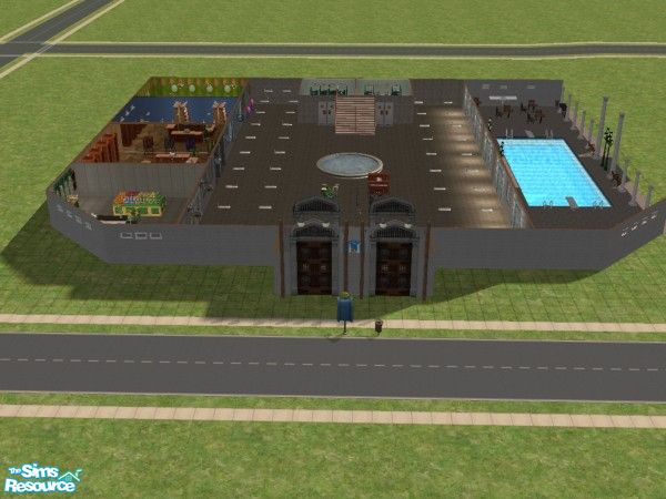 Sims 2 — Pleasantview Mall by giaiki — A mall with lots of room to add more things if you'd like. Stores: Grocery Store,