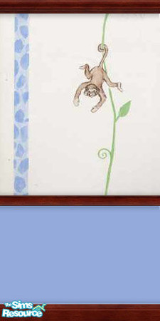 Sims 2 — Hanging Around Wall Set by Cailca — A set of four walls, each with different coloured wood trims. The wall