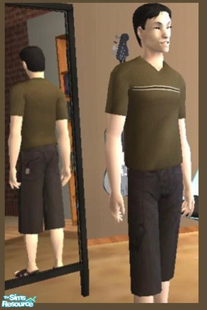 Sims 2 — NEW MESH Male Short by marinsanguino — MESH