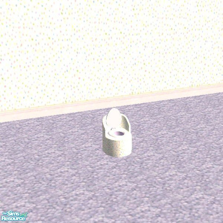 Sims 2 — Bouncing Baby Potty by auracyan — This potty has a special part that sprays powder on the fanny after each use.