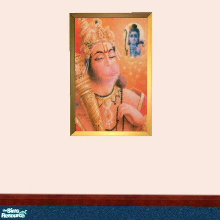 Sims 2 — Hanuman Painting by auracyan — Hanuman provides courage, hope, knowledge, intellect and devotion. Not bad for a