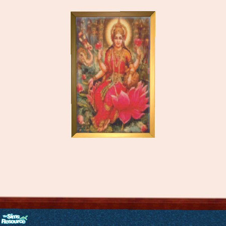Sims 2 — Lakshimi Painting by auracyan — The goddess of prosperity and the wife of Vishnu, she is also known as the