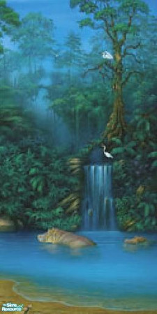 Sims 2 — Jungle Dreams Mural - Part 4 by brittie — Part 4 of 4. Enjoy!