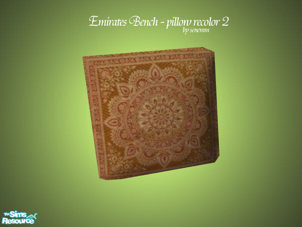 Sims 2 — Emirates Bench recolor 2 by senemm — 