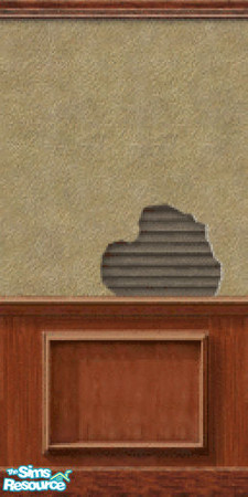 Sims 2 — Stuckno by c_literati — The slightly worn wall from the Sims ep Makin' Magic.
