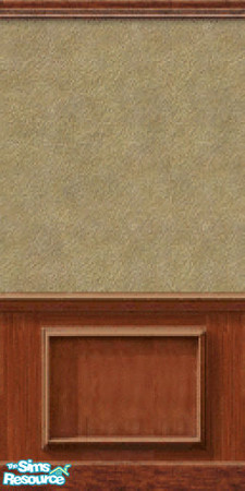 Sims 2 — Panel Wainscot by c_literati — A wall from the Sims ep Makin' Magic. 