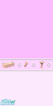 Sims 2 — 'Bathroom Things' Pink Version 2 by devil_shark — This wall is a part of my 'Bathroom Things' Set