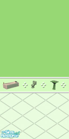 Sims 2 — 'Bathroom Things' Green Version 1 by devil_shark — This wall is a part of my 'Bathroom Things' Set