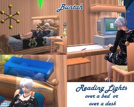 Sims 2 — Reading Lights by buntah — These lights sit lower on the wall, so they work perfectly over a desk or, better