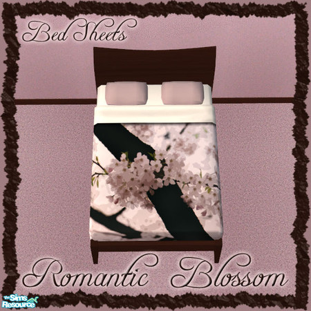Sims 2 — Romantic Blossom Bedsheets by sww — The meshes are made by BrAiN and textures by me. hope you like it :)