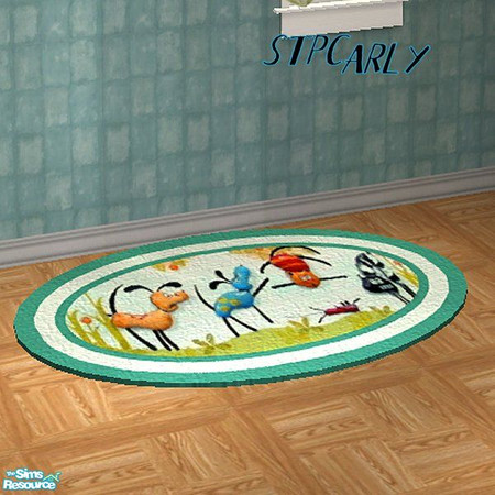 Sims 2 — Crazy Pets Rug by STP Carly — Crazy Pet's designed kid's furnishings, adding a little fun to kid's rooms.