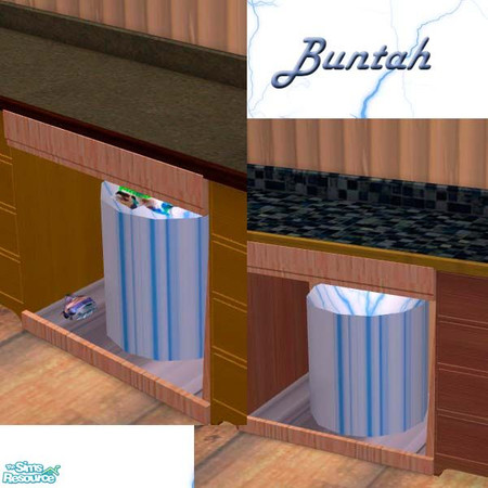 Sims 2 — Blue Marble Compacto by buntah — Put these under any counter. Find them in the Appliance> trash compactor