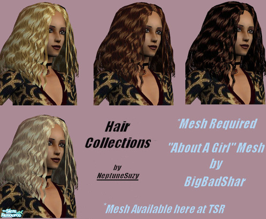 Sims 2 — NSC Hair Set10 by Neptunesuzy — Four wide and wavy hairstyles.Enjoy! *****Requires BigBadShar's "About a