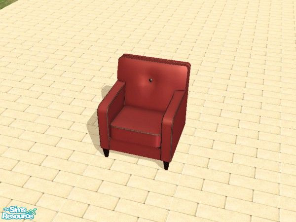 Sims 2 — 21 Blue Suede Chairs - Red Treatment by dddrake — Hey, that's the name of it, not the color. ;) Made to match
