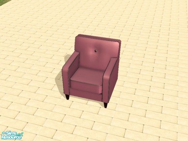 Sims 2 — 21 Blue Suede Chairs - Contrary Berry by dddrake — Hey, that's the name of it, not the color. ;) Made to match