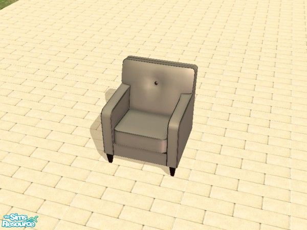 Sims 2 — 21 Blue Suede Chairs - Chinchilla by dddrake — Hey, that's the name of it, not the color. ;) Made to match the