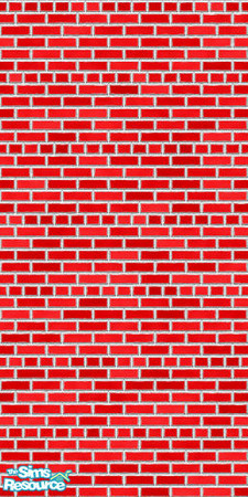 Sims 2 — Rising Red Wall - Brick by simtorrents — This collection of walls and floors will make any room pop! made to