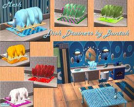 Sims 2 — Dish Racks by buntah — Are your Sims too poor to buy a dishwasher? Do they have to wash their dishes in the