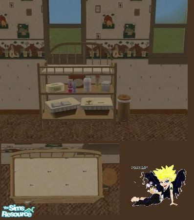 Sims 2 — Lions changing table by foxybaby3 — To match Lions Nursery & Bedroom Set